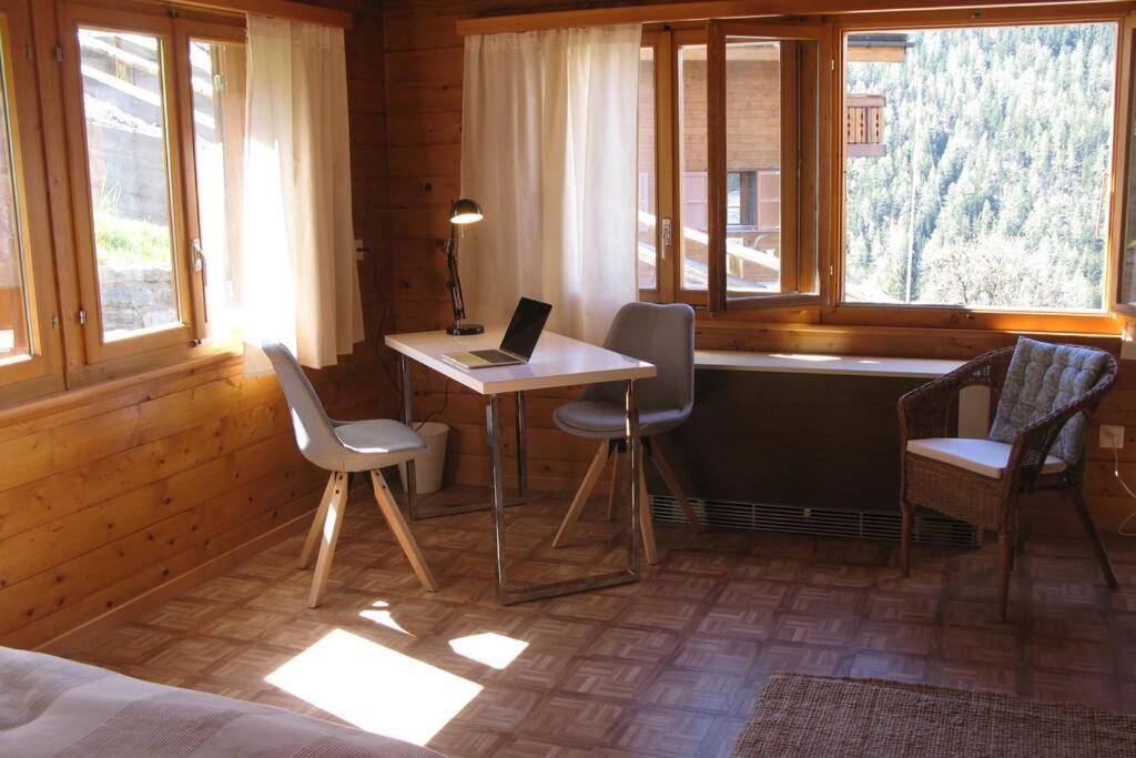 Alpia 26 - Zwei Zimmerwohnung In Traditionellem Walliser Haus Gasenried Екстериор снимка